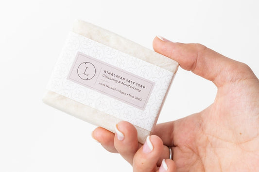 2x Himalayan Salt Soap Bar, Natural Unscented Soap, Vegan Handmade Soap-0