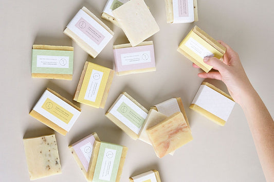 2x Natural Cold Process Soap Bar with Essential oils-0