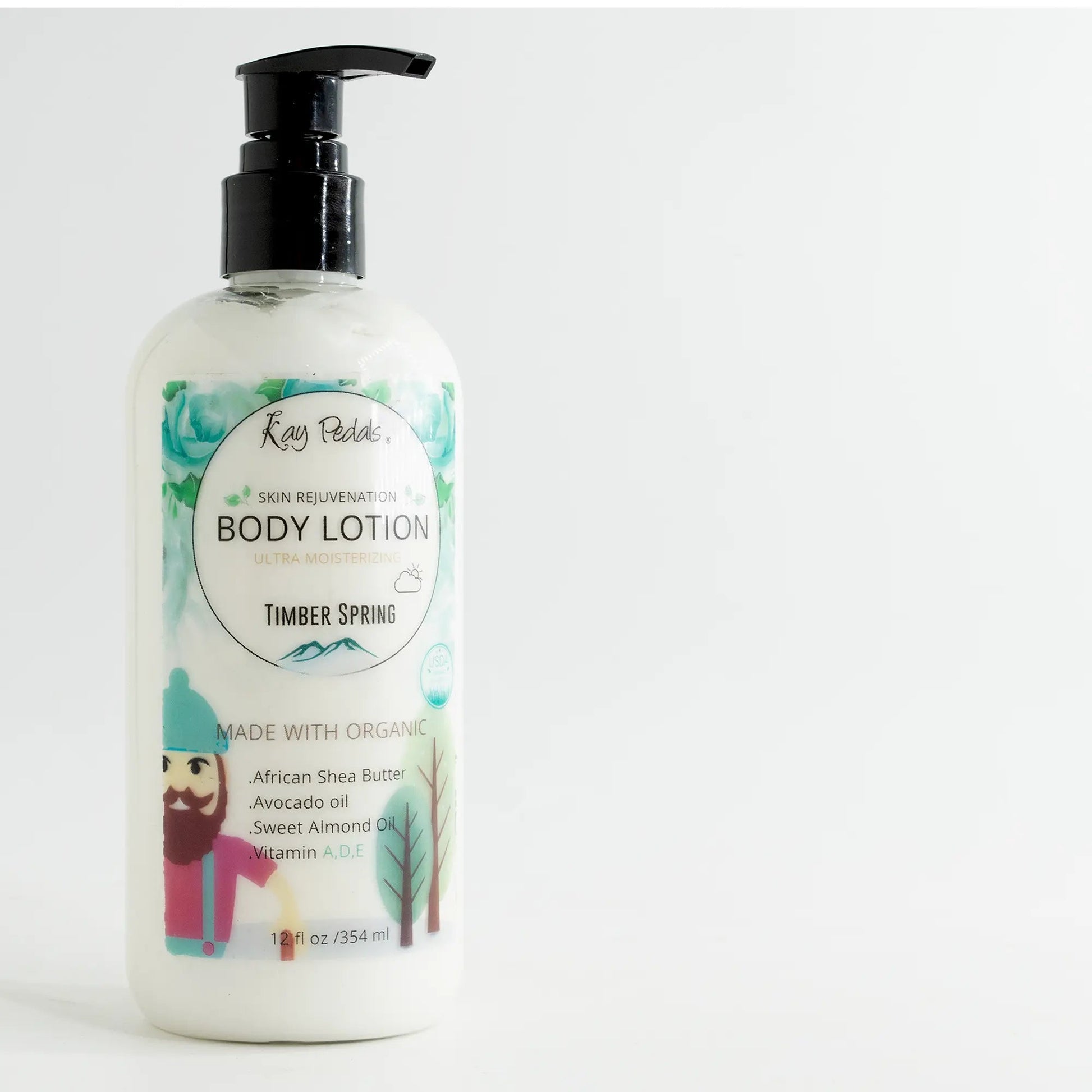 Timber Spring Body Lotion | Organic Body Cream | Shea Butter Lotion | Scented Lotion | Almond Body Lotion-3