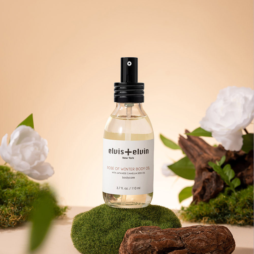 elvis+elvin Rose of Winter Body Oil-2