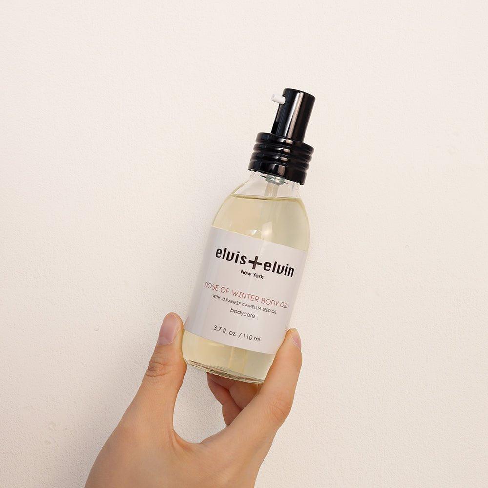elvis+elvin Rose of Winter Body Oil-4